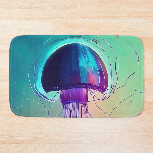 Item preview, Blue jelly fish painting designed and sold by SinghVillasra.