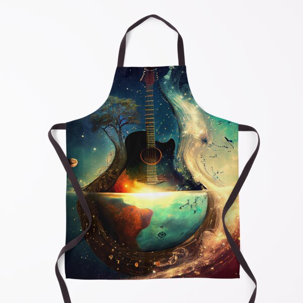 Item preview, Guitar music world Surreal Music Scene with Notes designed and sold by KOTOdesign.