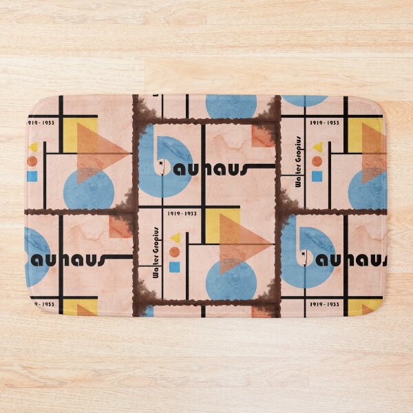 Item preview, Vintage Worn Out Bauhaus Minimalist Artwork Geometric Composition var 2 F original design designed and sold by paragonDesign28.