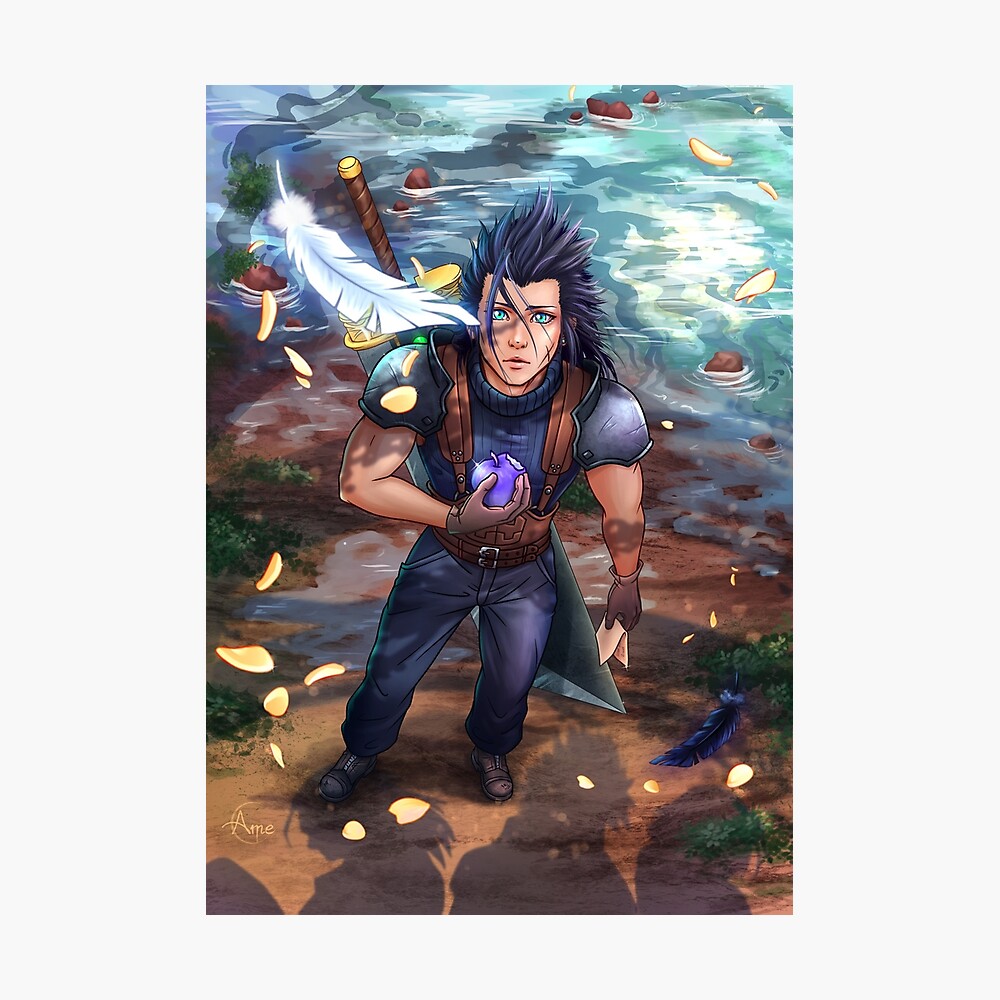 版画 ZACK Zack Fair FINAL FANTASY VII Anniversary Art Museum Card 2-013