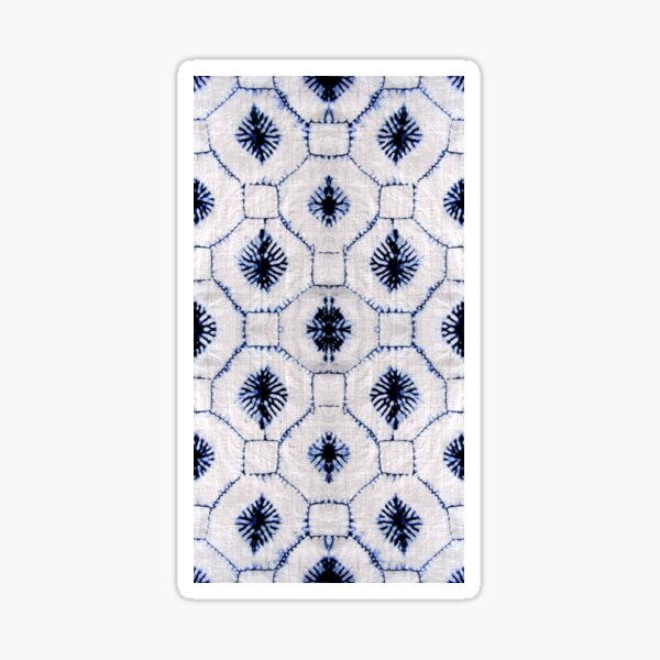 jun blue tiedye Sticker