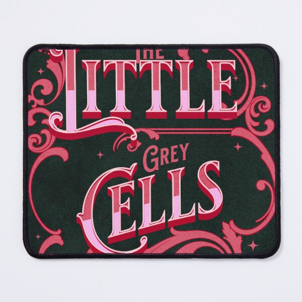 Item preview, Poirot The Little Grey Cells - Red Palette designed and sold by Niina Niskanen.