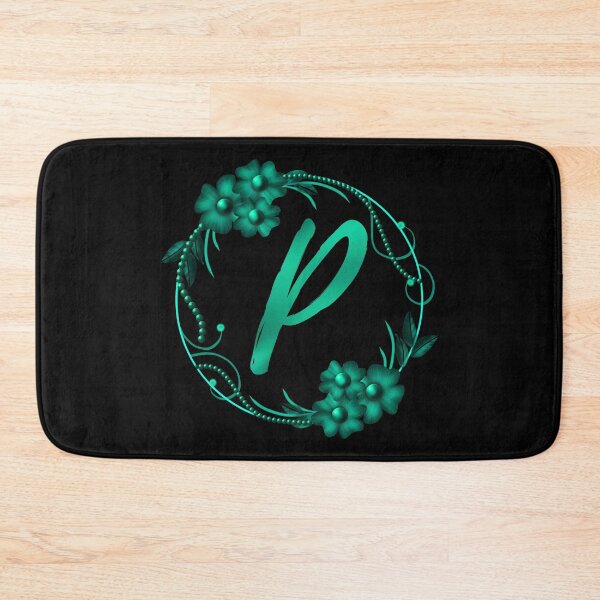 Item preview, P initial flowers monogram - letter P / alphabet p designed and sold by stayartsy07.