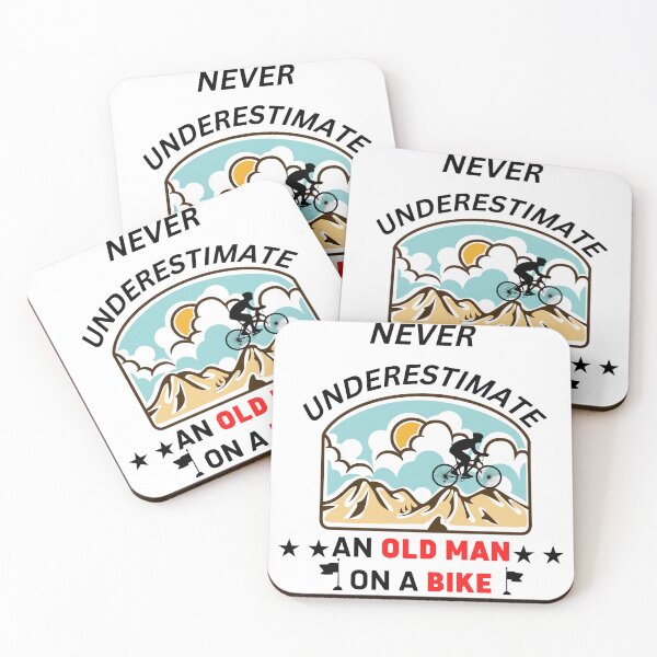 Item preview, never ever underestimate an old man on a bike, best gift for old men who love riding bikes designed and sold by Trucker10.