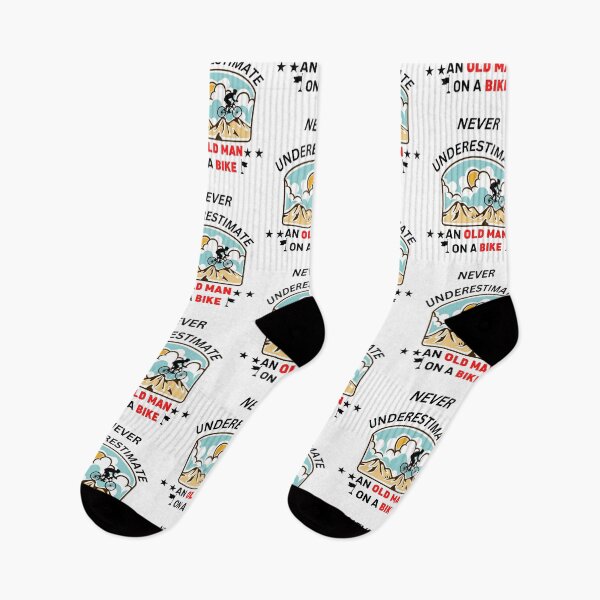 Item preview, never ever underestimate an old man on a bike, best gift for old men who love riding bikes designed and sold by Trucker10.