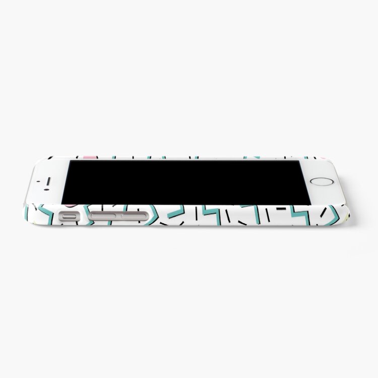 Alternate view of Back to the 80's eighties, funky memphis pattern design iPhone Case & Cover