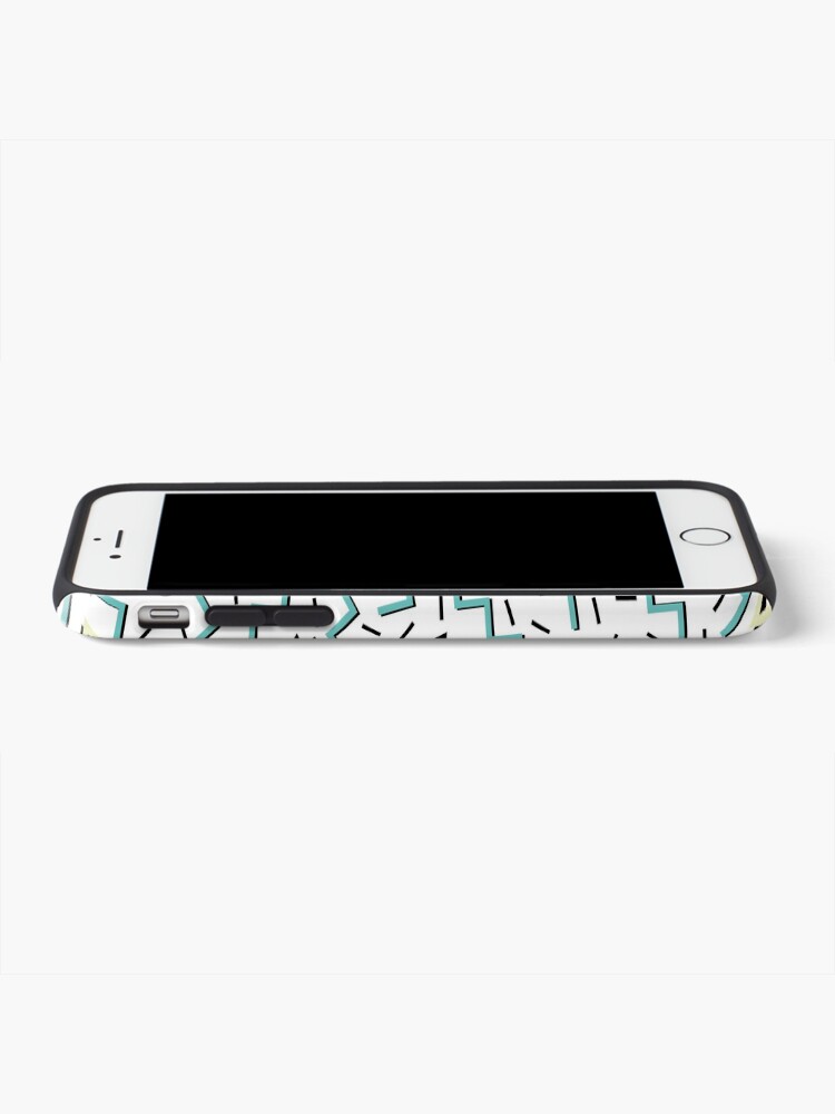 Alternate view of Back to the 80's eighties, funky memphis pattern design iPhone Case & Cover