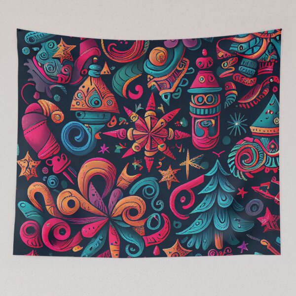Item preview, Christmas doodles designed and sold by MrBeerholder.