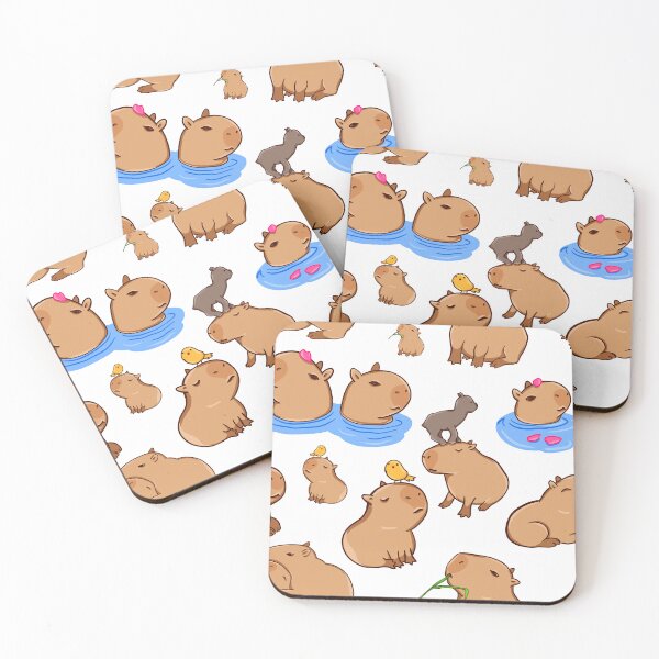 Item preview, Capybara Pattern designed and sold by manydoodles.