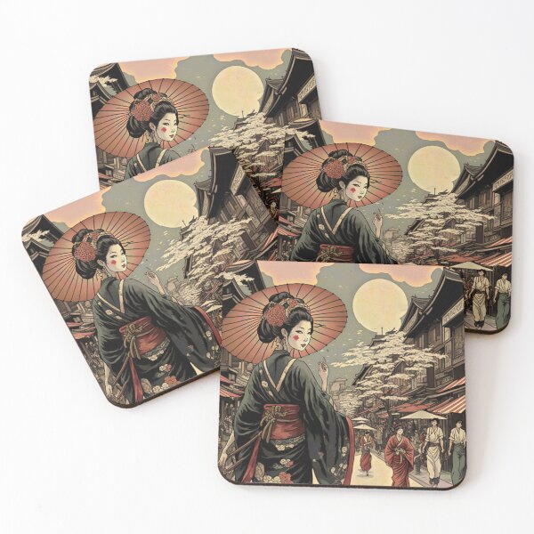 Item preview, Classic Japanese Street Festival Poster Style, Woodblock Style designed and sold by loraleiffxi.