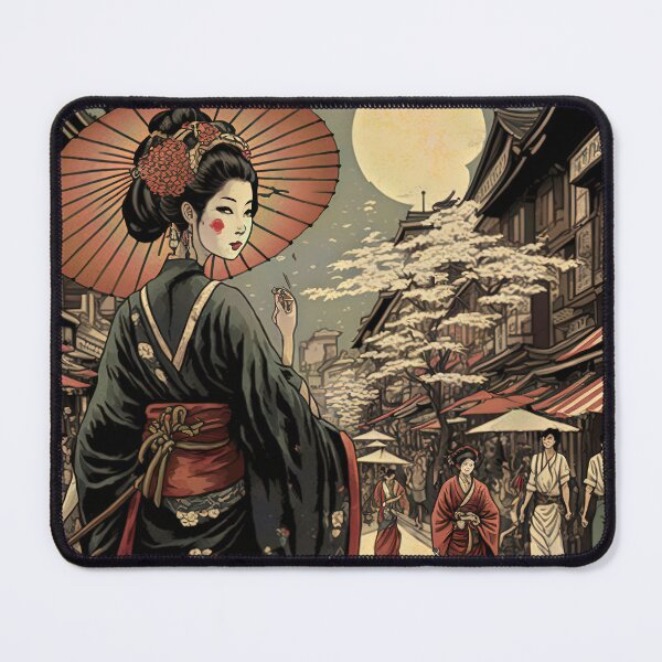 Item preview, Classic Japanese Street Festival Poster Style, Woodblock Style designed and sold by loraleiffxi.