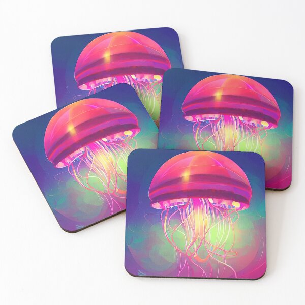 Item preview, Red jelly fish painting designed and sold by SinghVillasra.