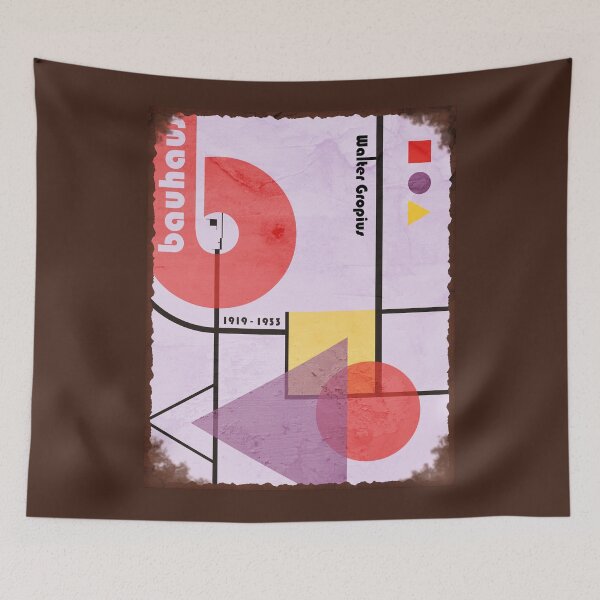 Item preview, Vintage Worn Out Bauhaus Minimalist Artwork Geometric Composition var 3 G original design designed and sold by paragonDesign28.