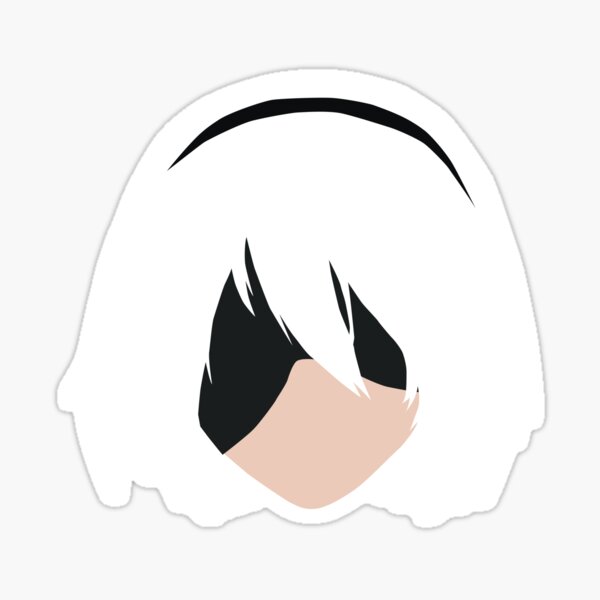 "2B Minimalist - Nier Automata" Sticker by doddamar | Redbubble