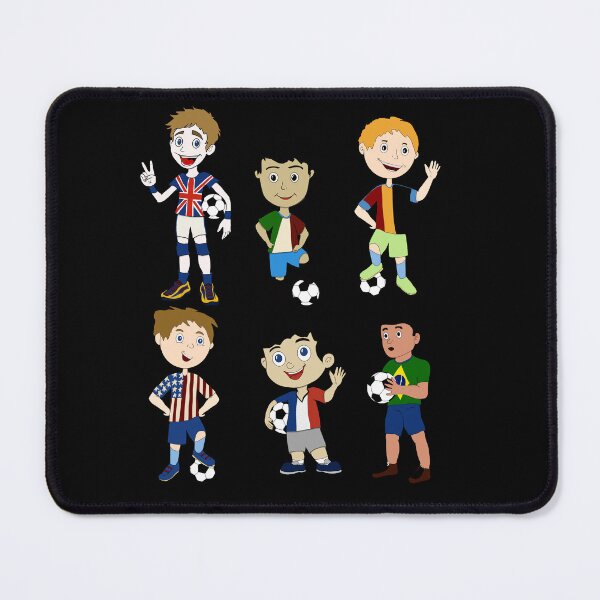 Item preview, Kids Soccer Players with Countries Flags  designed and sold by Tamarage.