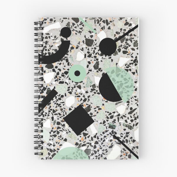 Item preview, Terrazzo Stone, Stone Pattern, Memphis, Black and Green designed and sold by 5mmpaper.