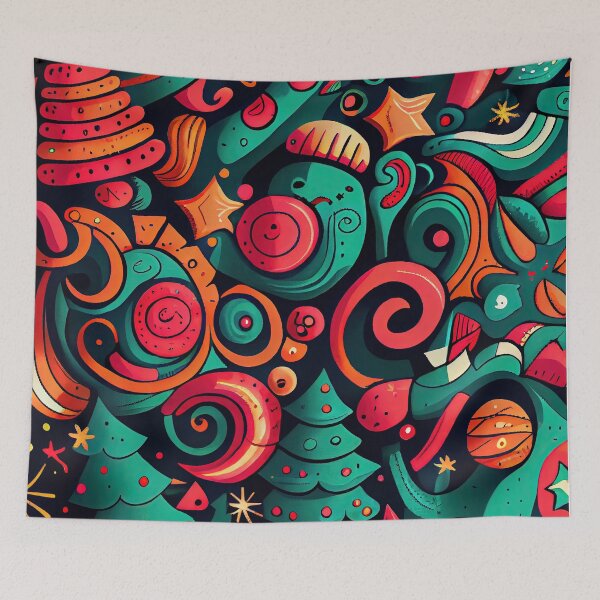 Item preview, Christmas doodles designed and sold by MrBeerholder.
