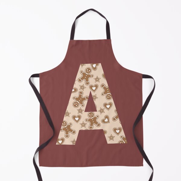 Item preview, Gingerbread Pattern Monogram Letter A designed and sold by Coffee Lifestyle.