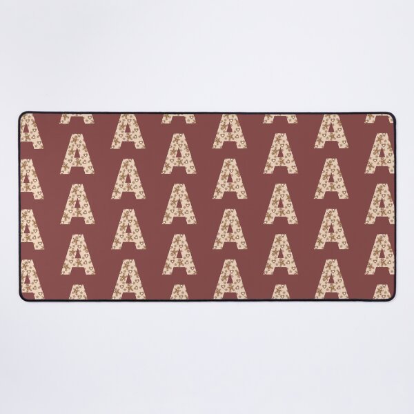 Item preview, Gingerbread Pattern Monogram Letter A designed and sold by Coffee Lifestyle.