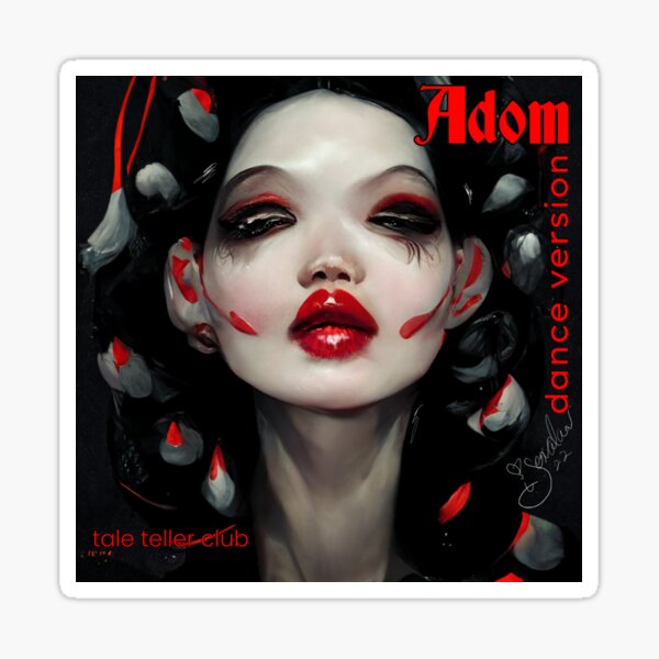 Adom by Tale Teller Club Record Cover Art by iServalan CDM Music Track Sticker