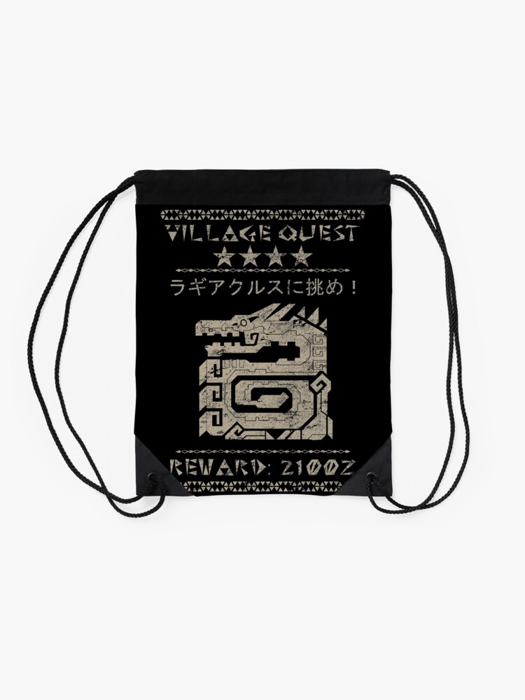 Alternate view of Village Quest - Lagiacrus Drawstring Bag