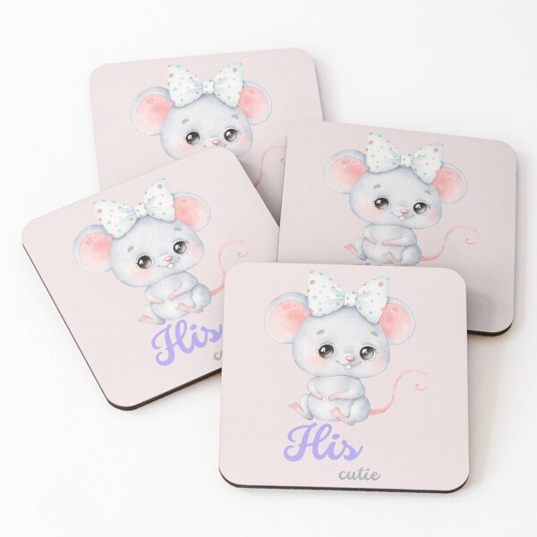 Item preview, Cute Mouse Couple Sticker for Girls designed and sold by DaffodilArts.