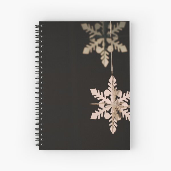 Simple Seductive Snowflake Spiral Notebook