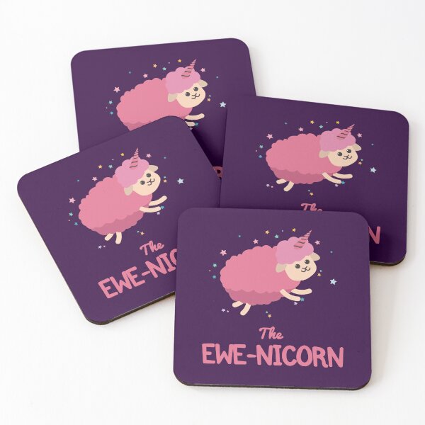 Item preview, Cute Ewenicorn | Ewe Puns | Weird Unicorn designed and sold by Fluffy-Vectors.