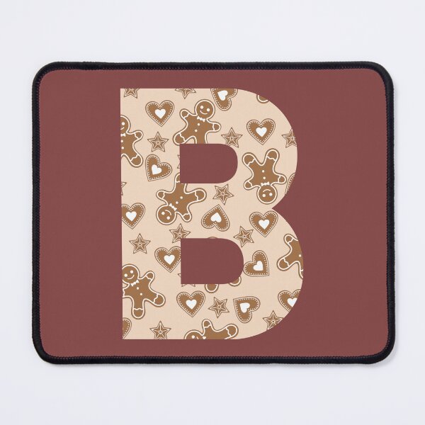 Item preview, Gingerbread Pattern Monogram Letter B designed and sold by Coffee Lifestyle.