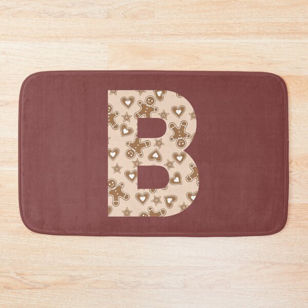 Item preview, Gingerbread Pattern Monogram Letter B designed and sold by Coffee Lifestyle.