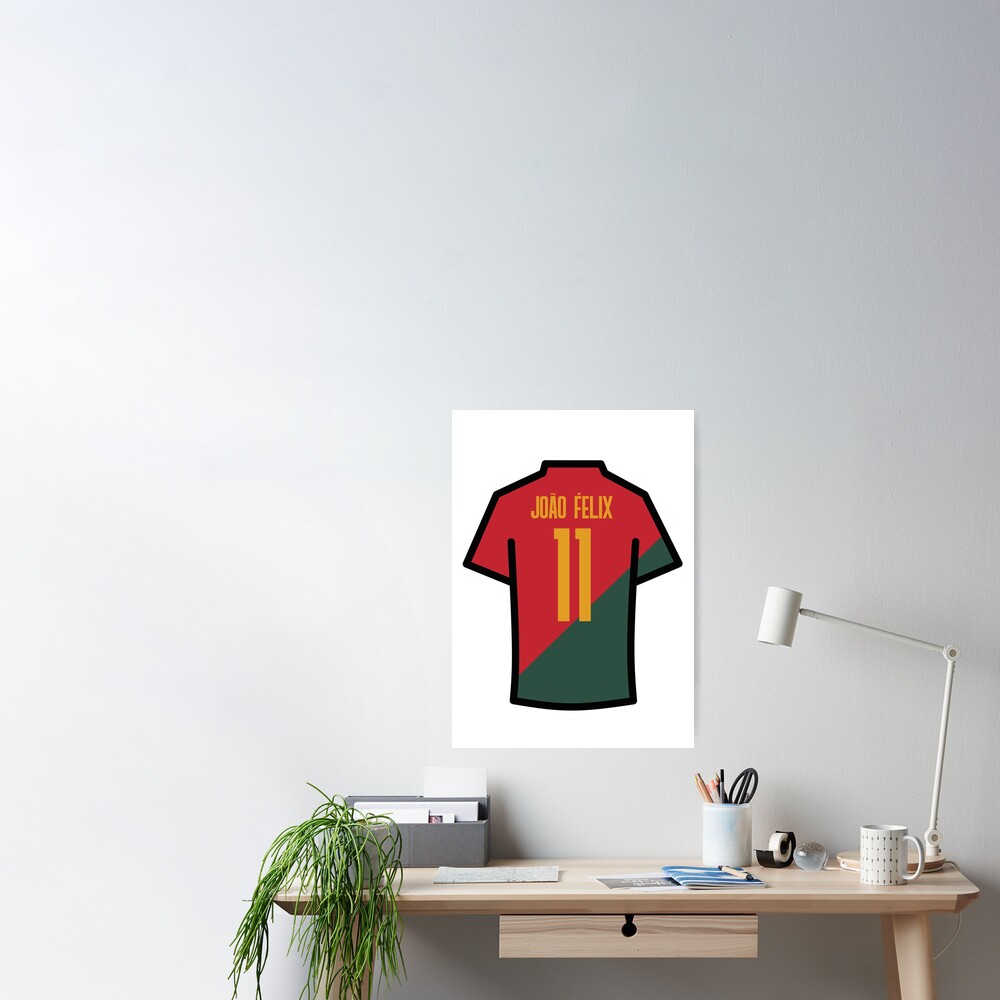 Felix #11 POR Red Green 22 Football Jersey Sticker for Sale by