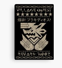 Village Quest - Brachydios Canvas Print