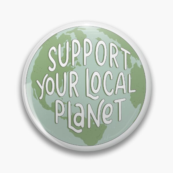 Item preview, Support Your Local Planet - Earth Day Stickers designed and sold by Hannah-Ratcliff.