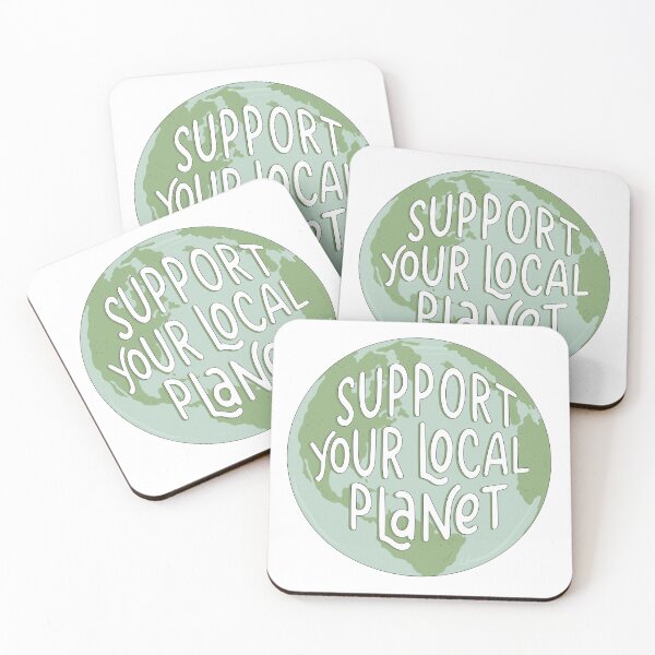 Item preview, Support Your Local Planet - Earth Day Stickers designed and sold by Hannah-Ratcliff.