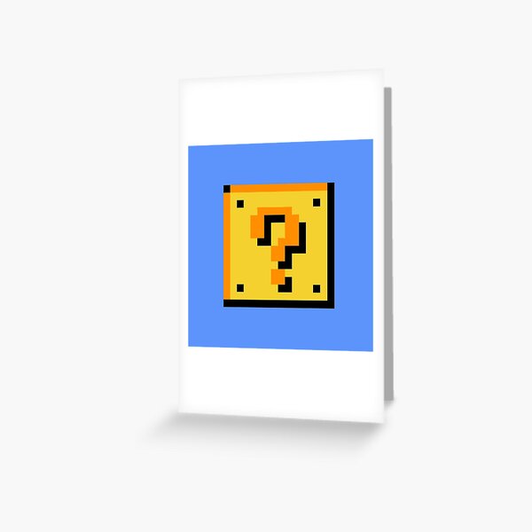 Mario block 8bit Greeting Card for Sale by Jugulaire