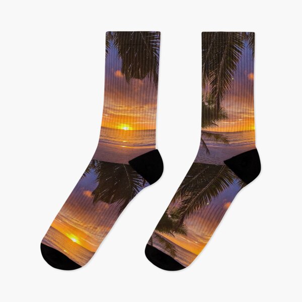 Item preview, Beautiful Tropical Purple Ocean Sunset, Hawaiian Beach designed and sold by newburyboutique.