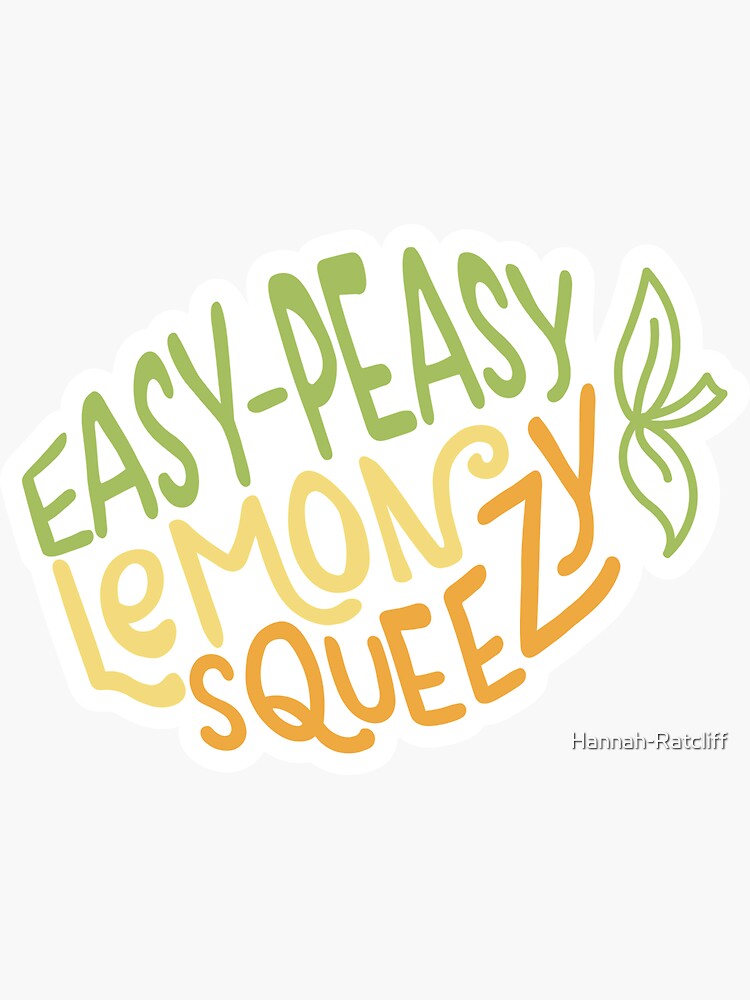 "EasyPeasy Motivational Sticker" Sticker for Sale by HannahRatcliff