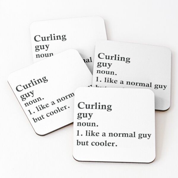 Item preview, Curling Guy Funny Sport Definition designed and sold by woodesigner.