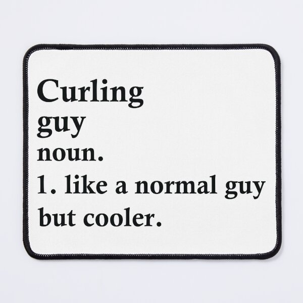 Item preview, Curling Guy Funny Sport Definition designed and sold by woodesigner.