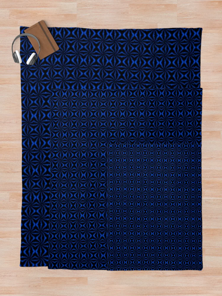 Thumbnail 5 of 6, Throw Blanket, Deep blue pattern designed and sold by Work of art Shop.