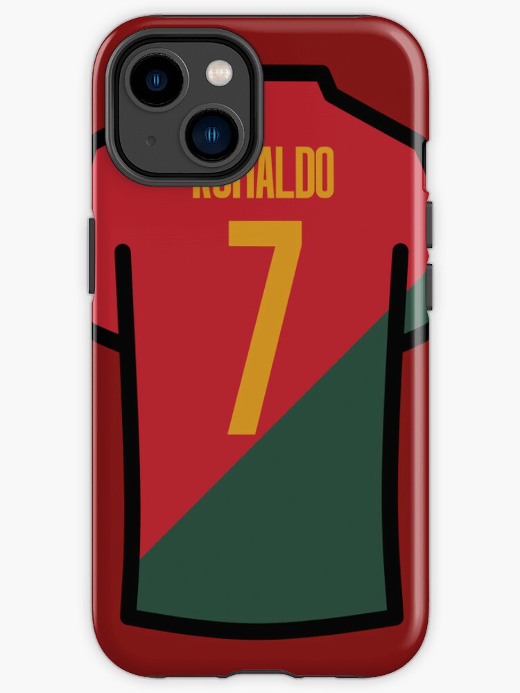 Ronaldo #7 POR Red Green 22 Football Jersey Sticker for Sale by Millustgfx