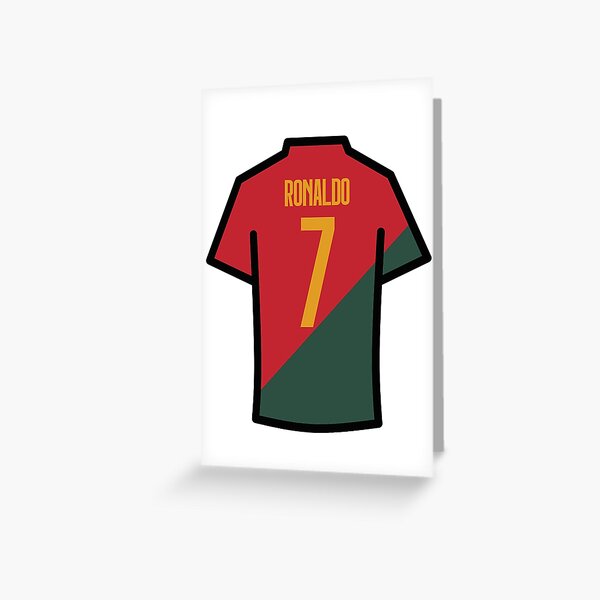 Ronaldo #7 POR Red Green 22 Football Jersey Sticker for Sale by