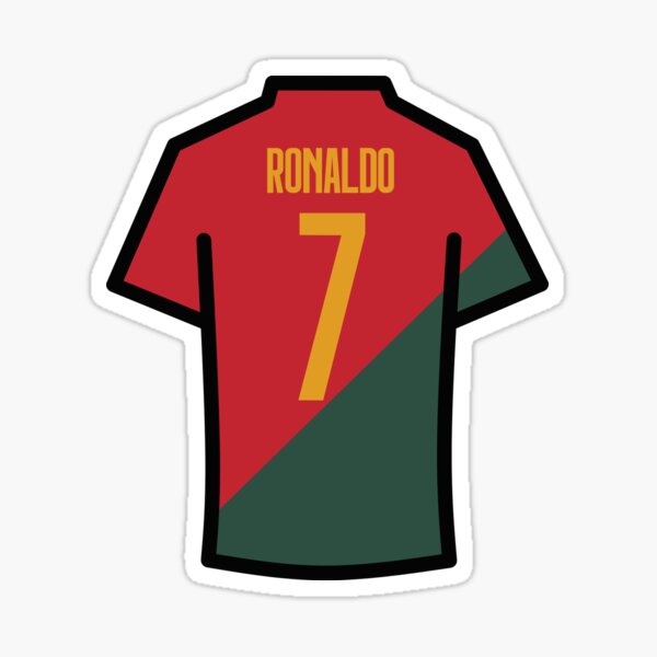 Ronaldo Jersey' Sticker for Sale by juliamcc23