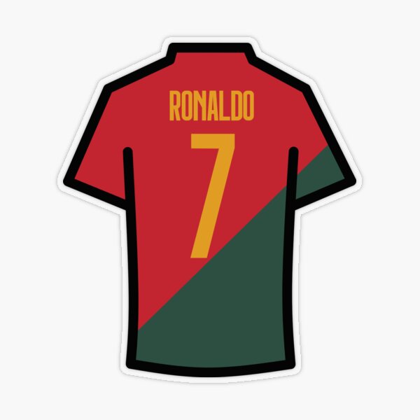 Ronaldo Home Jersey UEFA 2022 Sticker for Sale by cartmaxx2