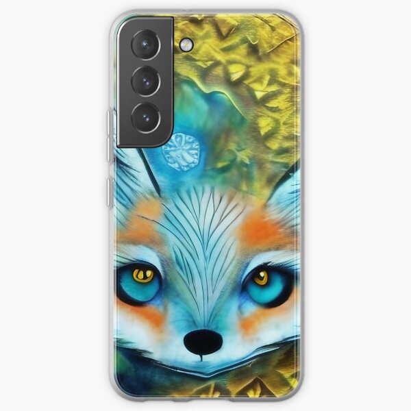 Copy of Friendly fox with bright blue eyes Samsung Galaxy Soft Case