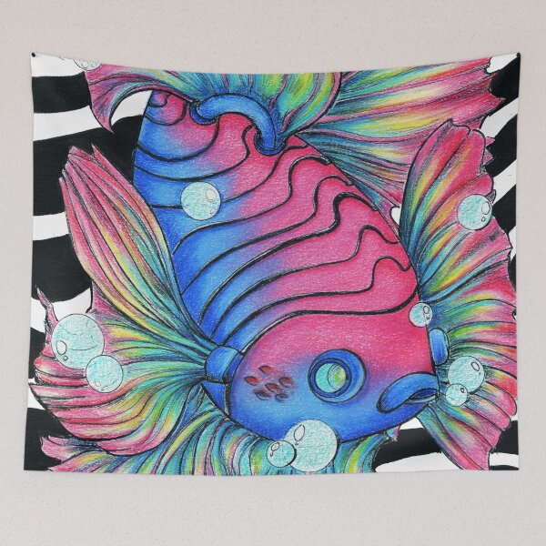 Item preview, Cyberpunk Betta Fish designed and sold by Oniroiatlier.