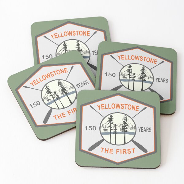 Item preview, Yellowstone, The First, 150 Years designed and sold by Blended Designs ⭐⭐⭐⭐⭐.