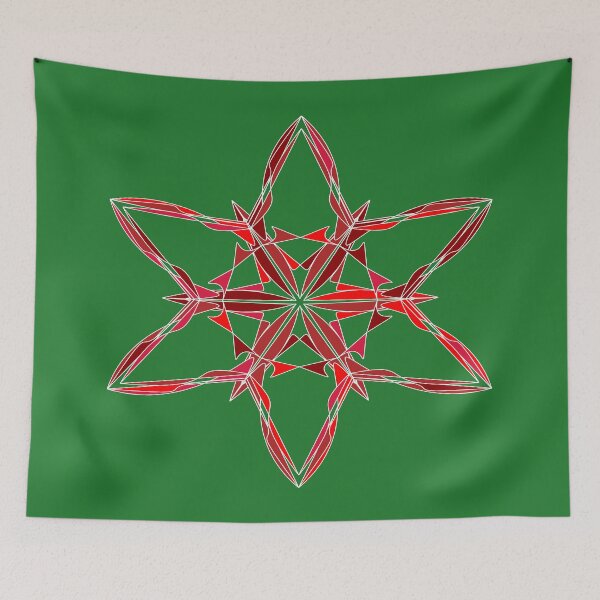 Item preview, Festive snowflake unique design G18 designed and sold by fishpressink.