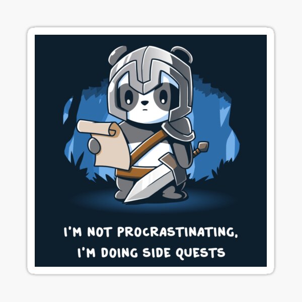 TSOTMO Gamer-Tasche Mit Drachen-Motiv – „I‘m Not Procrastinating I‘m Doing Side Quests“
