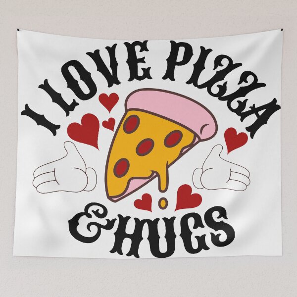 Item preview, I love Pizza and hugs designed and sold by Right-Fit27.